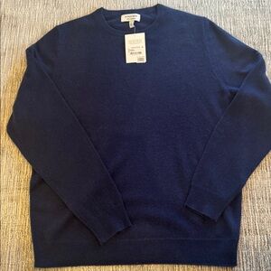 Nordstrom Men's Deep Blue Cashmere Sweater